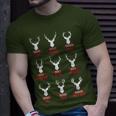Christmas Santa Reindeer List Pajamas For Deer Hunters T-Shirt Gifts for Him