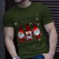 Gnome For The Holidays Buffalo Plaid 3 Gnomes Christmas Xmas T-Shirt Gifts for Him