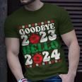 Goodbye 2023 Hello 2024 Christmas Xmas Happy New Year's Eve T-Shirt Gifts for Him
