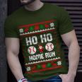 Ho Ho Home Run Baseball Santa Claus Ugly Christmas T-Shirt Gifts for Him