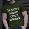 I'm Cody Doing Cody Things Christmas Idea T-Shirt Gifts for Him