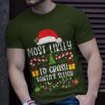 Most Likely To Crash Santa's Sleigh Xmas Matching Family T-Shirt Gifts for Him