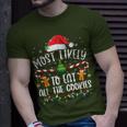 Most Likely To Eat All The Cookies Family Matching Christmas T-Shirt Gifts for Him