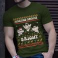 Making Spirits Bight Spooky Boo Ghost Gothic Ugly Christmas T-Shirt Gifts for Him