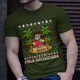 Mele Kalikimaka Hawaiian Christmas On The Beach Hawaii Santa T-Shirt Gifts for Him