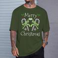 Merry Christmas Aromantic Pride T-Shirt Gifts for Him