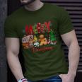 Merry Christmas Candy House Lemon Gnome Gingerbread Pajamas T-Shirt Gifts for Him