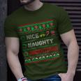 Nice Naughty Argentinian Christmas Checklist Argentina T-Shirt Gifts for Him