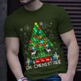 Oh Chemistree Science Christmas Tree Chemistry Chemist T-Shirt Gifts for Him