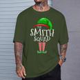 Smith Squad Elf Group Matching Family Name Christmas T-Shirt Gifts for Him