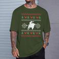 Ugly Christmas Bull Riding Cowboy Country Bull Rider T-Shirt Gifts for Him