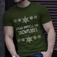 Xmas Themed Spread Kindness Like Snowflakes Merry Christmas T-Shirt Gifts for Him