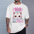 100 Days Of School You Must Be Kitten Cat 100 Days Of School T-Shirt Gifts for Him