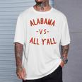 Alabama Vs All Yall With Crimson LettersT-Shirt Gifts for Him