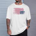 American Flag Distress Upside Down Patriotic 4Th Of July T-Shirt Gifts for Him