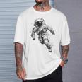 Astronauta Gráfico Espacio Motivo Astronauta Camiseta unisex Regalos para él