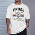 Authentic Vintage 1974 50Th Birthday For Men T-Shirt Gifts for Him