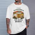 Some Barstools Are Never Dusty Retro Wild West Cowboy Saloon T-Shirt Gifts for Him