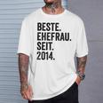 Beste Ehefrau Seit 2014 T-Shirt Geschenke für Ihn