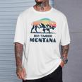 Big Timber Montana Vintage Hiking Bison Nature T-Shirt Gifts for Him