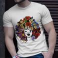 Black Queen Lady Curly Natural Afro African Black Hair T-Shirt Gifts for Him