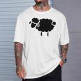 Black Sheep Silhouette T-Shirt Gifts for Him