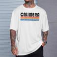 Calimera Italia Retro 70S 80S Style Manga Larga Camiseta unisex Regalos para él
