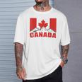 Canadian Canada Flag Excavator T-Shirt Geschenke für Ihn