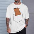Capibara Lindo Capibara Divertido Camiseta unisex Regalos para él