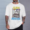 Classic Arcade Gamer Enthusiast Claw Machine Master T-Shirt Gifts for Him