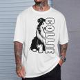 Collie Langhaarcollie Hund Herrchen Frauchen Hunde T-Shirt Geschenke für Ihn