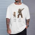 Your Dad Monkey My Daddy Bigfoot DabbingT-Shirt Gifts for Him