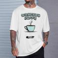 Damen Lustiger Wochenend-Kaffee Und Golf Golf-Besessen Für Papa Mit-Ausschnitt T-Shirt Geschenke für Ihn