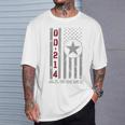 Dd214 Alumni Vintage American Flag Veteran T-Shirt Gifts for Him