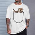 De Nutria De Bolsillo Como Una Nutria Dulce Camiseta unisex Regalos para él