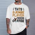 Djembe Needs Coffee Djembe Player Drumming African Drum T-Shirt Gifts for Him