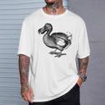 Dodo Bird Vintage Print T-Shirt Gifts for Him