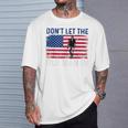 Don't Let The Old Man In Vintage American Flag Retro T-Shirt Gifts for Him