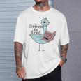 Driven To Read Pigeon Library Reading Books Readers T-Shirt Gifts for Him