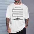El Sonido Del Silencio Musical Divertido Camiseta unisex Regalos para él