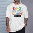End Of The Year Autographs 20232024 Last Day Of School T-Shirt Gifts for Him