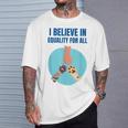 Equality For All Animal Equality Cat Lover Dog Lover T-Shirt Gifts for Him