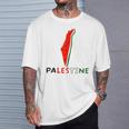 Falasn Palestine Watermelon Map Patriotic Graphic T-Shirt Gifts for Him