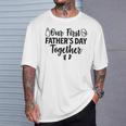 Our First Father's Day Together 2024 New Dad Father Son T-Shirt Gifts for Him