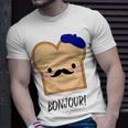 French Cute Kawaii Toast Francophile Food T-Shirt Gifts for Him