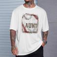 Baseball Auntie Vintage Leopard Baseball Pride T-Shirt Gifts for Him