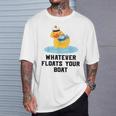 Cruise Ship Humour Whatever Floats Your Boat Cruising T-Shirt Gifts for Him