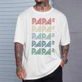 Für Papa Zur Geburt Zweites Kind Papa Hoch 2 T-Shirt Geschenke für Ihn