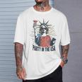 Girl Party In The Usa Cocktail Statue Of Liberty T-Shirt Gifts for Him
