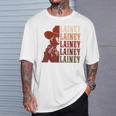 Girl Retro First Name Lainey Personalized Cowgirl Party T-Shirt Gifts for Him